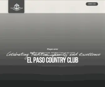 Elpasocountryclub.com(El Paso Country Club) Screenshot