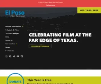 Elpasofilmfestival.org(El Paso Film Festival) Screenshot