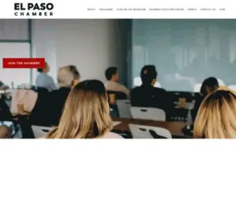 Elpaso.org(El Paso Chamber) Screenshot