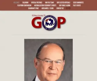 ElpasotXgop.org(El Paso Republican Party) Screenshot