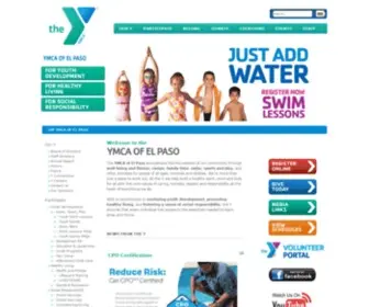 Elpasoymca.org(YMCA of El Paso) Screenshot