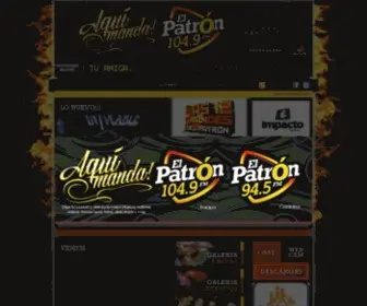 Elpatronfm.com.mx(El Patrón 104.9FM) Screenshot