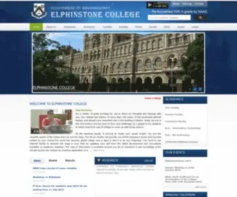 Elphinstone.ac.in(Elphinstone College Official Website) Screenshot