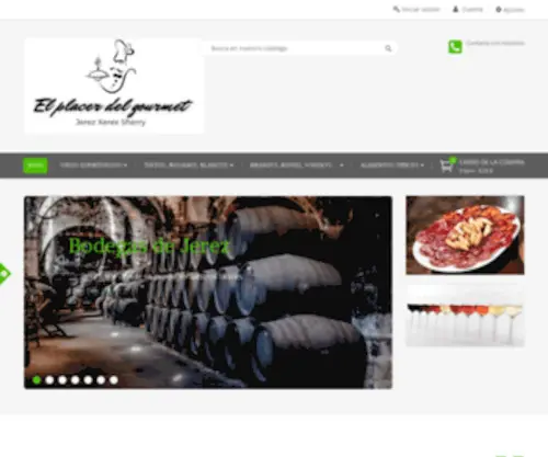 Elplacerdelgourmet.com(El Placer de Gourmet) Screenshot