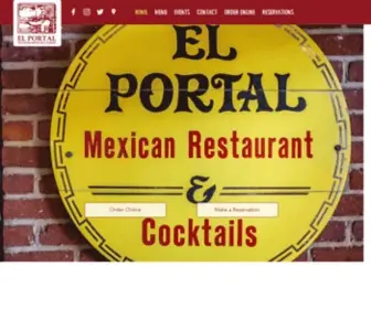 Elportalrestaurant.com(El Portal Home) Screenshot