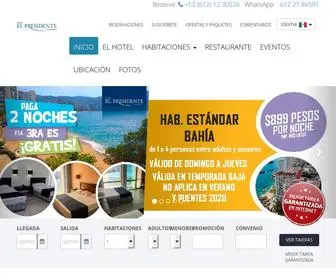 Elpresidenteacapulco.com(Ven a Acapulco y quédate en el mejor hotel de la Costera) Screenshot