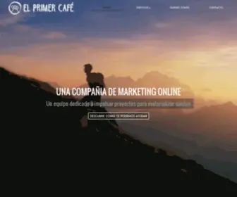 Elprimercafe.com(Tu empresa en Internet en Barcelona) Screenshot