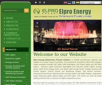 Elproenergysavers.in(Energy Savers manufacturer) Screenshot