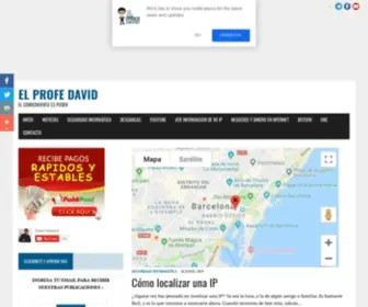 Elprofedavid.com(El Profe David) Screenshot