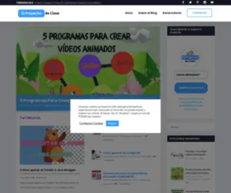Elproyectordeclase.com(El Proyector de Clase) Screenshot