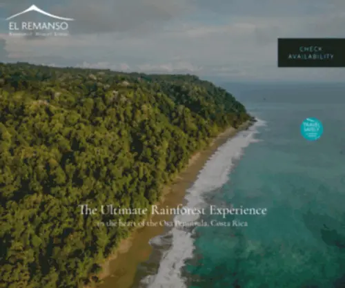 Elremanso.com(Rainforest Wildlife Lodge) Screenshot