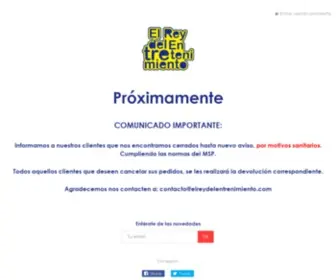 Elreydelentretenimiento.com(El Rey del Entretenimiento Uruguay) Screenshot
