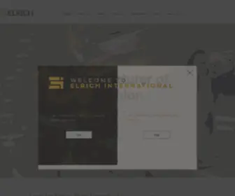Elrichinternational.com(Leather goods manufacturer in India) Screenshot