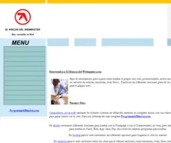 Elrincondelwebmaster.com(El Rincon del Webmaster) Screenshot