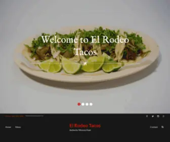 Elrodeotacos.com(Authentic Mexican Food) Screenshot