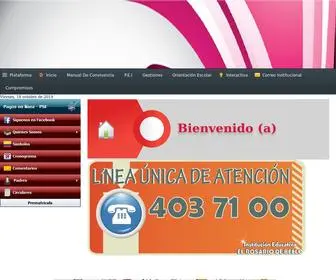 Elrosariodebello.edu.co(Institución) Screenshot