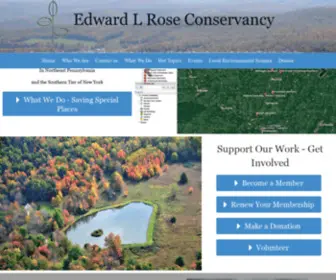 Elrose.org(E L Rose Conservancy) Screenshot