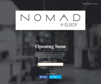 Elroyapparel.com(NOMAD by Elroy) Screenshot