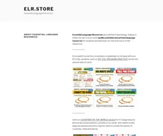 ELR.store(Essential Language Resources) Screenshot