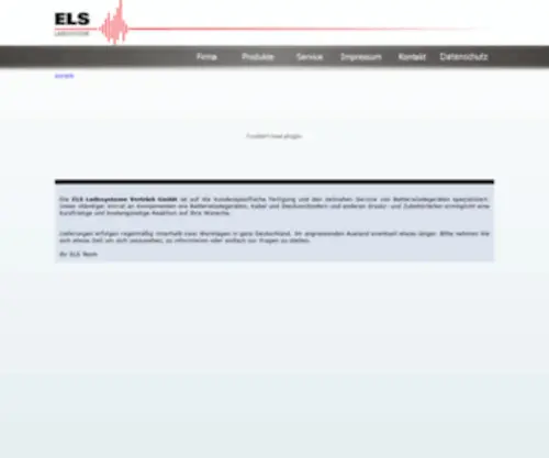 ELS-Berlin.de(ELS Ladesysteme) Screenshot
