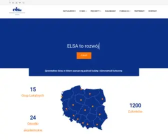 Elsa.org.pl(Europejskie Stowarzyszenie Studentów Prawa) Screenshot