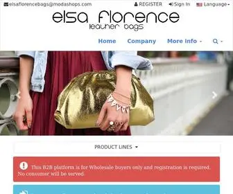 Elsaflorencebags.com(Manufacturer and wholesale of leather bags in florence) Screenshot