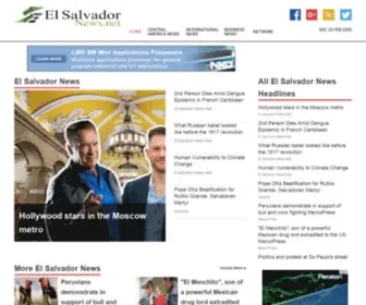 Elsalvadornews.net(News from El Salvador and the region) Screenshot