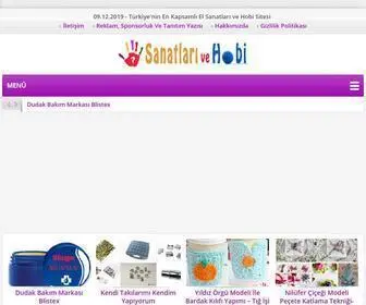 Elsanatlarivehobi.com(El Sanatları ve Hobi Sitesi) Screenshot