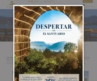 Elsantuario.com(El Santuario Resort & Spa en Valle de Bravo de Mexico) Screenshot