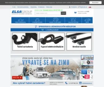Elsaslovakia.sk(Ťažné zariadenia a strešné nosiče Elsa Group) Screenshot