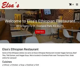 Elsasrestaurantop.com(Elsa's Ethiopian Restaurant) Screenshot