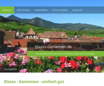 Elsass-Geniessen.de(Urlaub im Elsass &vert) Screenshot