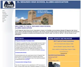 Elsegundoalumni.org(El Segundo High School Alumni Association) Screenshot