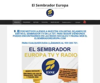 Elsembradoreuropa.com(El Sembrador Europa TV y Radio) Screenshot