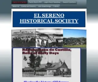 Elserenohistoricalsociety.org(El Sereno Historical Society) Screenshot