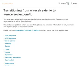 Elsevier.io(Elsevier) Screenshot