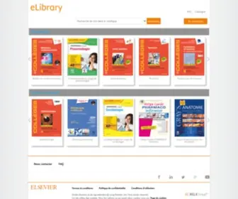 Elsevierelibrary.fr(Elibrary France) Screenshot