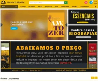 Elshaddai.com.br(Livraria Cristã Online) Screenshot