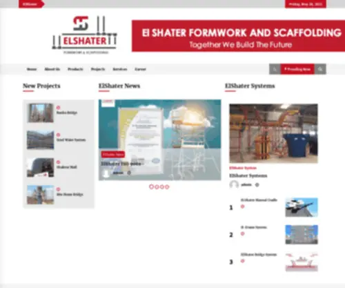 Elshater.com(Formwork & Scaffolding) Screenshot