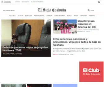Elsiglocoahuila.mx(El Siglo Coahuila) Screenshot