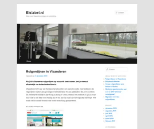 Elslabel.nl(Blog over Raamdecoraties en inrichting) Screenshot