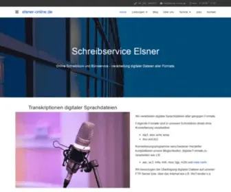 Elsner-Online.de(Schreibservice Elsner) Screenshot