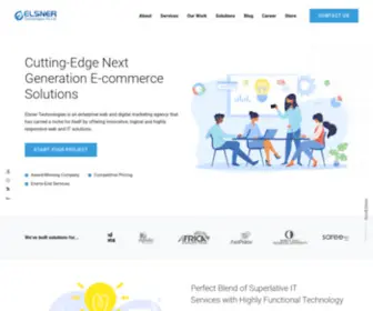 Elsner.com(E-Commerce Development Services) Screenshot