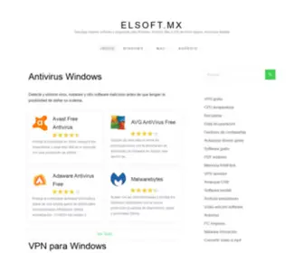 Elsoft.mx(Descargas de software legal y gratuito) Screenshot