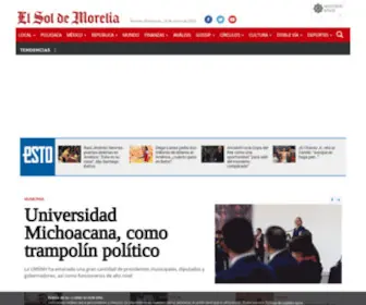 Elsoldemorelia.com.mx(Home) Screenshot