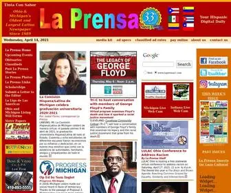 Elsolohio.com(Ohio and Michigan's Largest Latino Newspaper with Spanish Articles covering current Latino events La Prensa Latino Newspaper) Screenshot