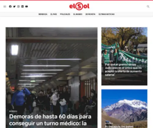 Elsolonline.com.ar(Diario El Sol Online) Screenshot