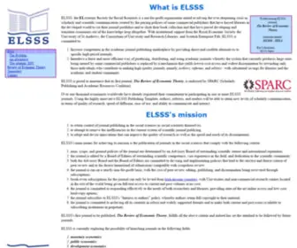 ELSSS.org.uk(The Electronic Society for Social Scientists) Screenshot