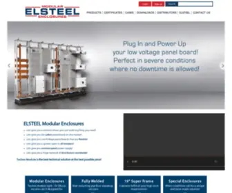 Elsteel.com(Modular Enclosures) Screenshot