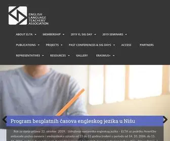 Elta.org.rs(English Language Teachers' Association) Screenshot
